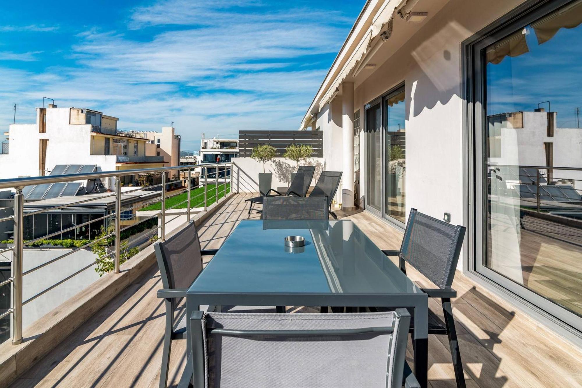 Ferienwohnung Dreamy Athens Penthouse With Acropolis View Exterior foto
